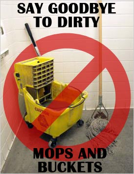 Dirty Mop and Bucket - Rotowash