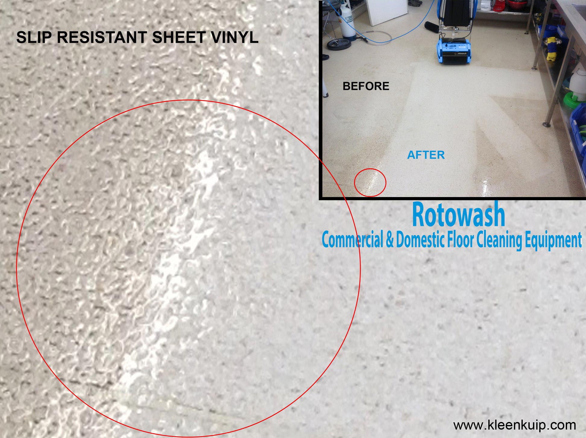 Cleaning Anti Slip Resistant Sheet Vinyl Flooring