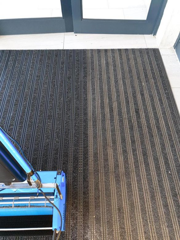 cleaning entrance mats