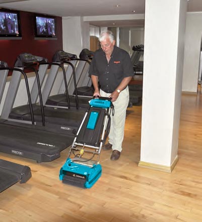 Sports Treadmill Cleaning Floor Area - Rotowash